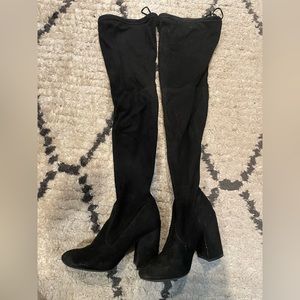 Steve Madden over the knee suede boots